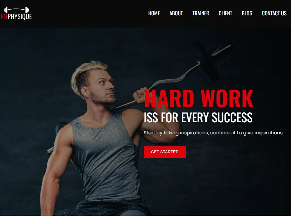 diseño web gimnasio Fit Physique