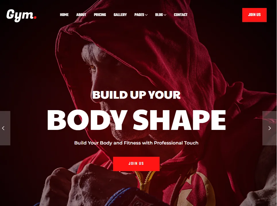 diseño web gimnasio Gymrude