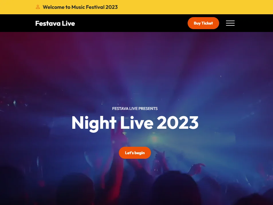 desarrollo web para Festiva Tour de eventos